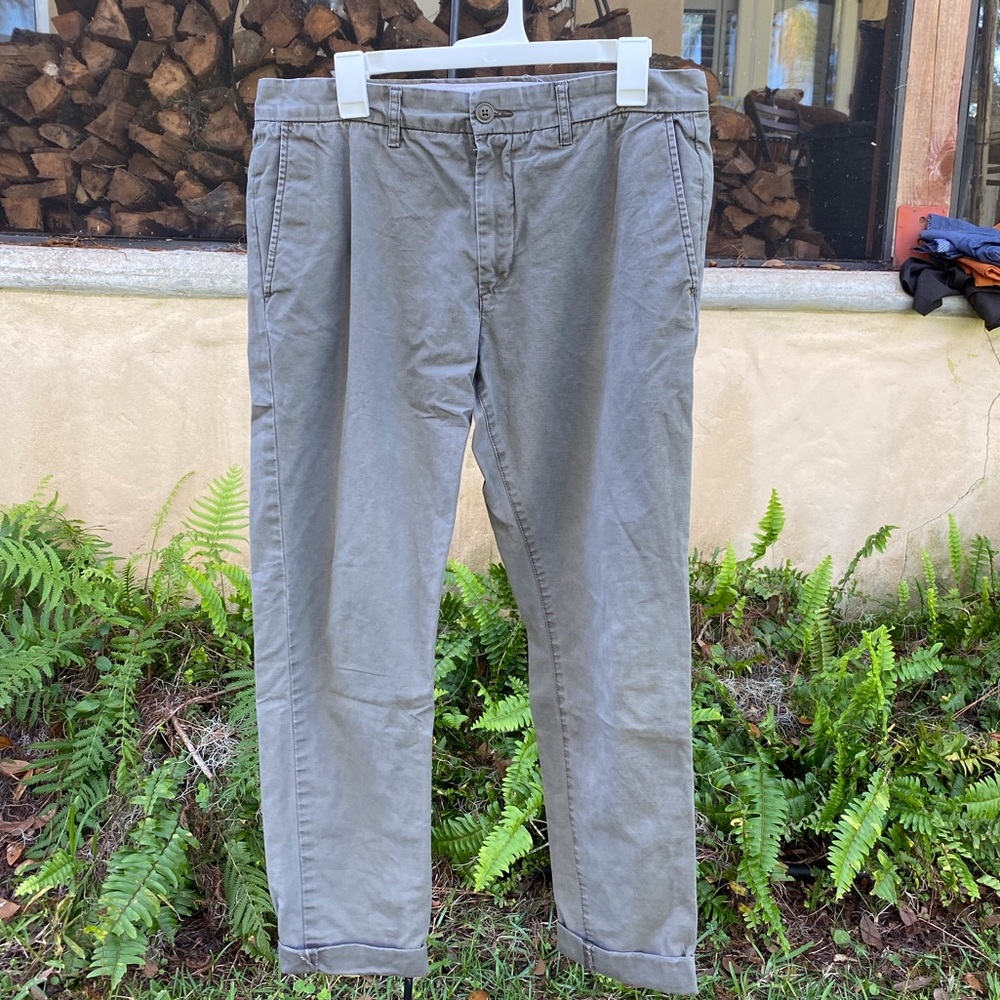 H&M Grey Slim Fit Chinos 33x32